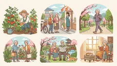 60歳からのアクティブ・エイジング：活力アップとコミュニケーションの喜びを取り戻すための5つのヒント